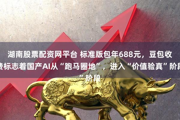 湖南股票配资网平台 标准版包年688元，豆包收费标志着国产AI从“跑马圈地”，进入“价值验真”阶段